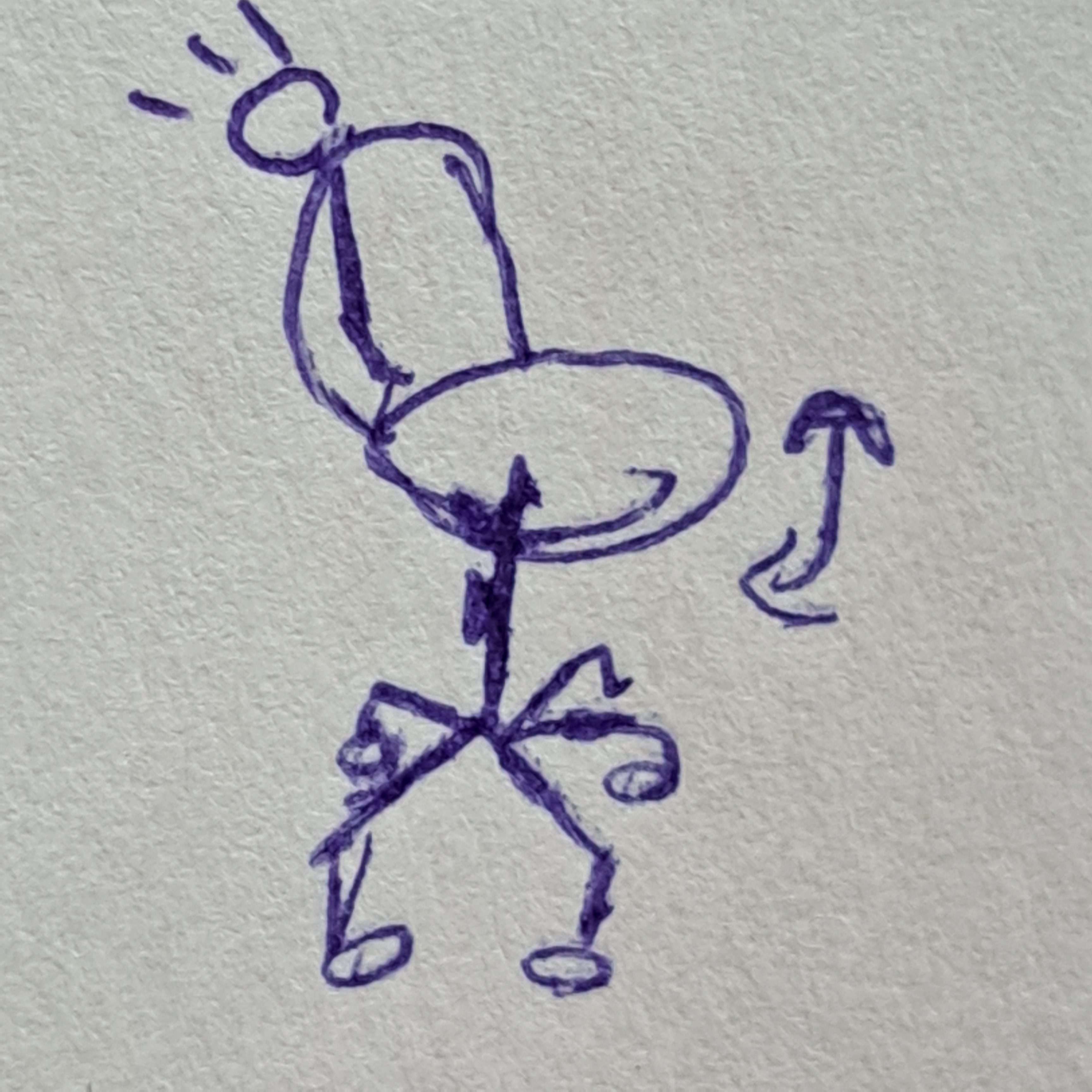 using a spinny chair to make a rotational switch