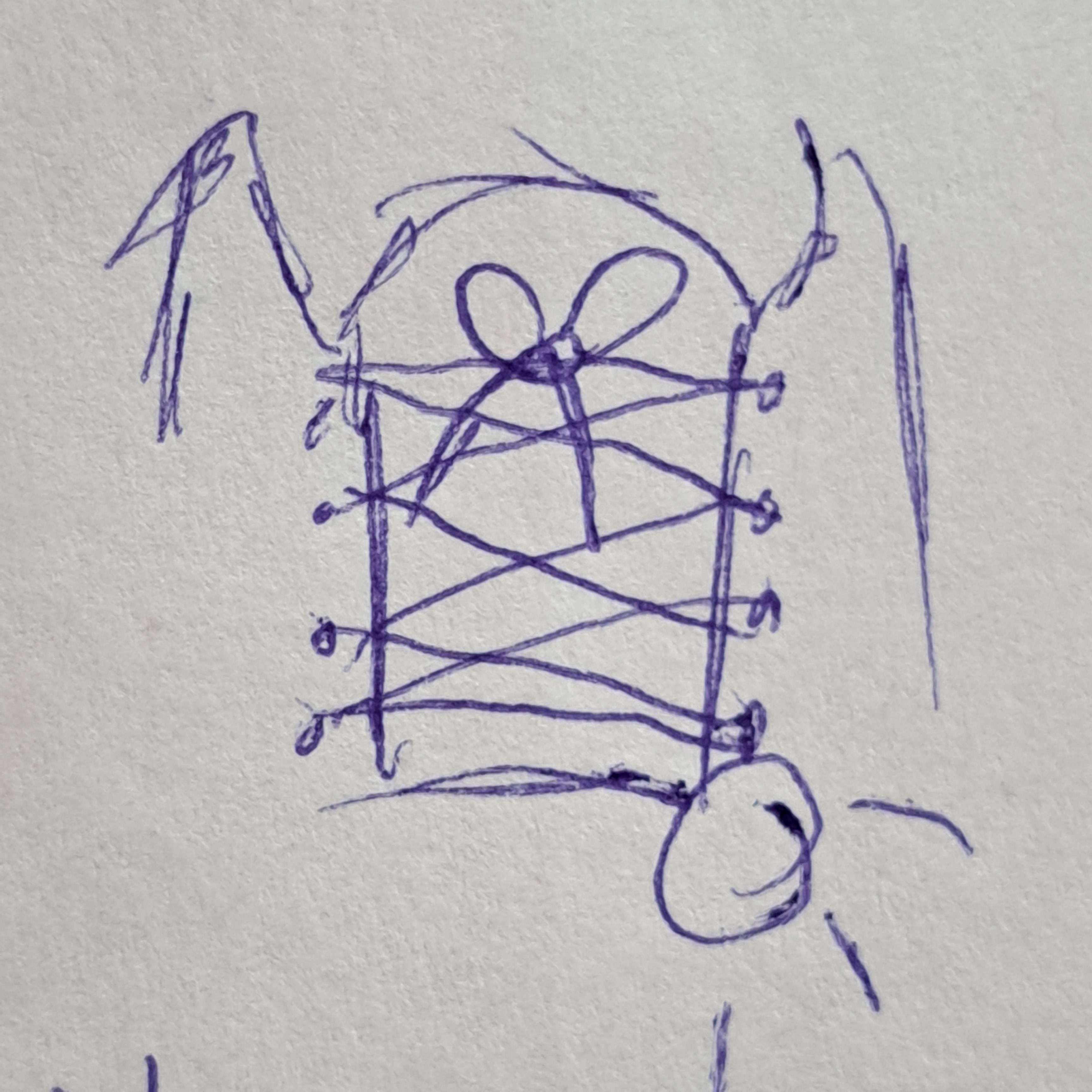 Action 3: Wearing Shoes<br>circuit in the laces