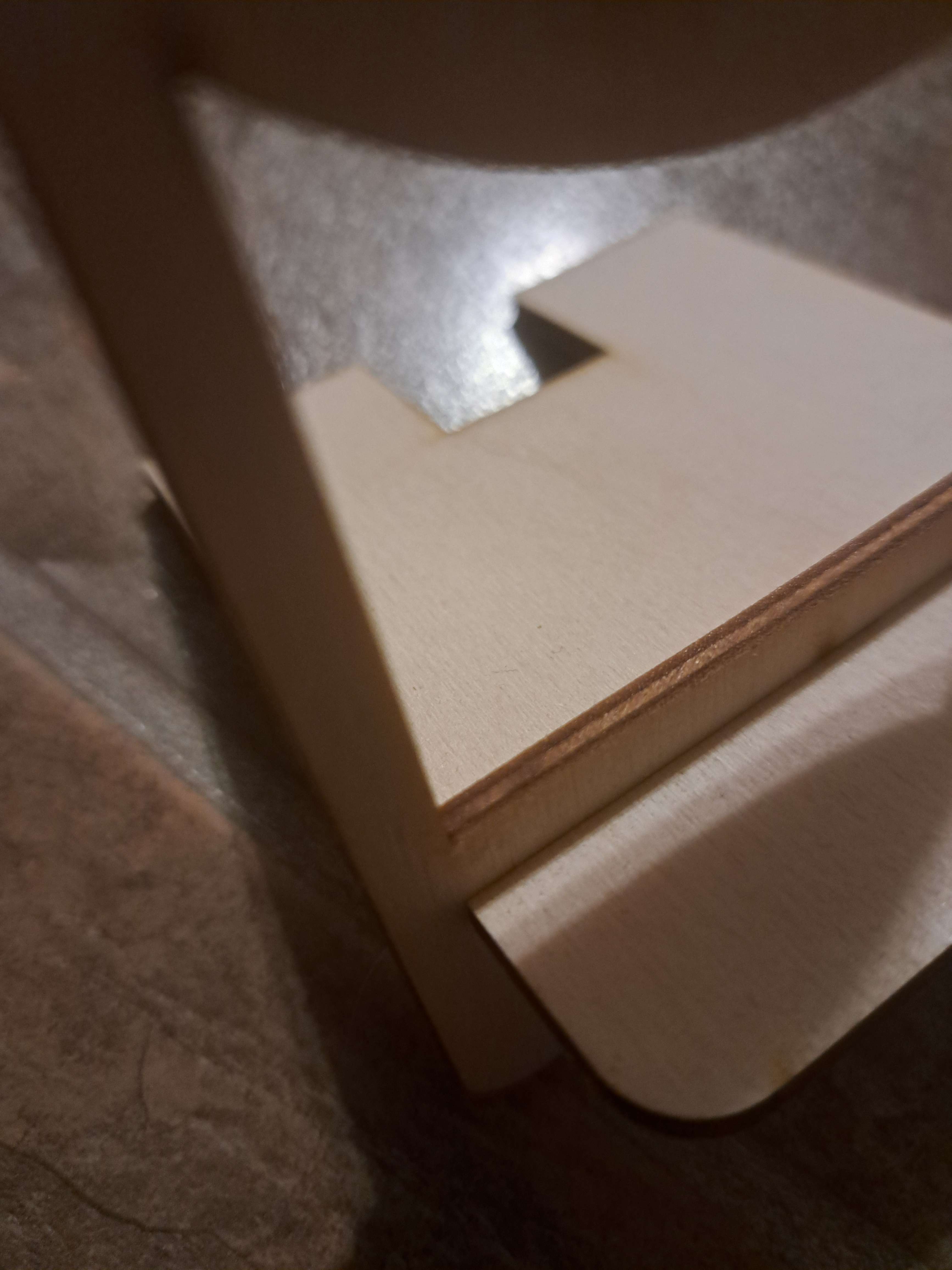 the pieces got stuck - not enough sanding