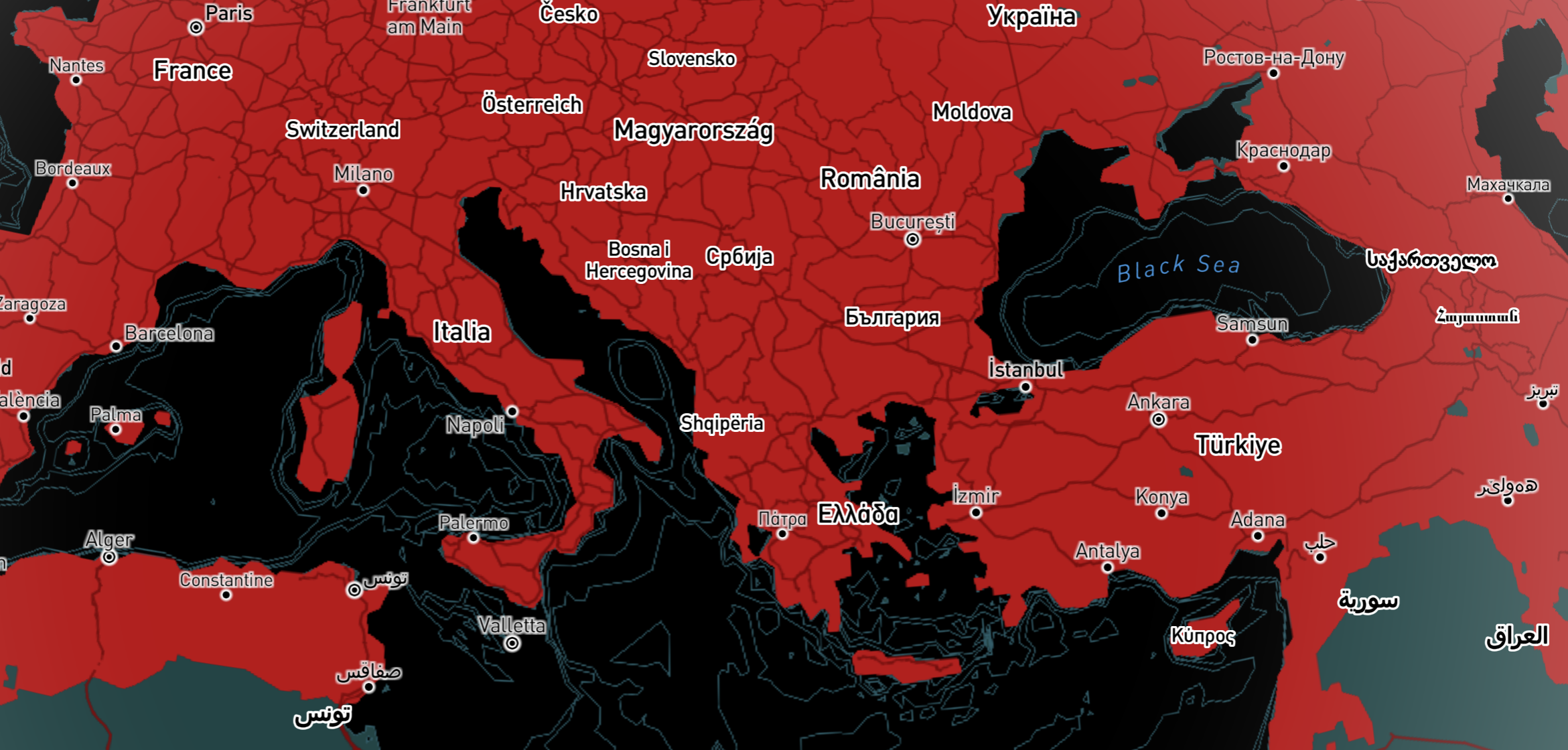 learning about layers & experimenting with contour lines