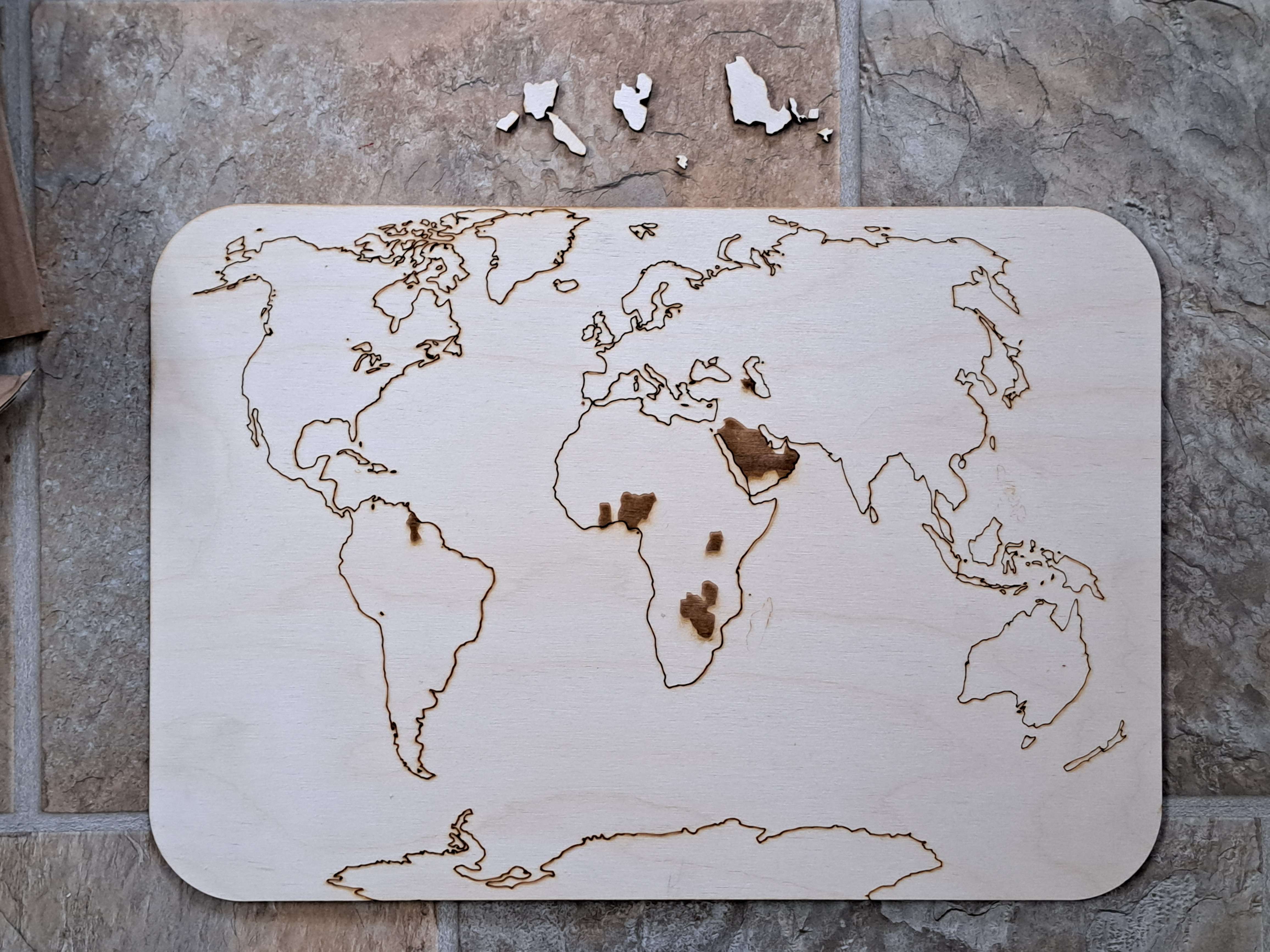 all the finished pieces