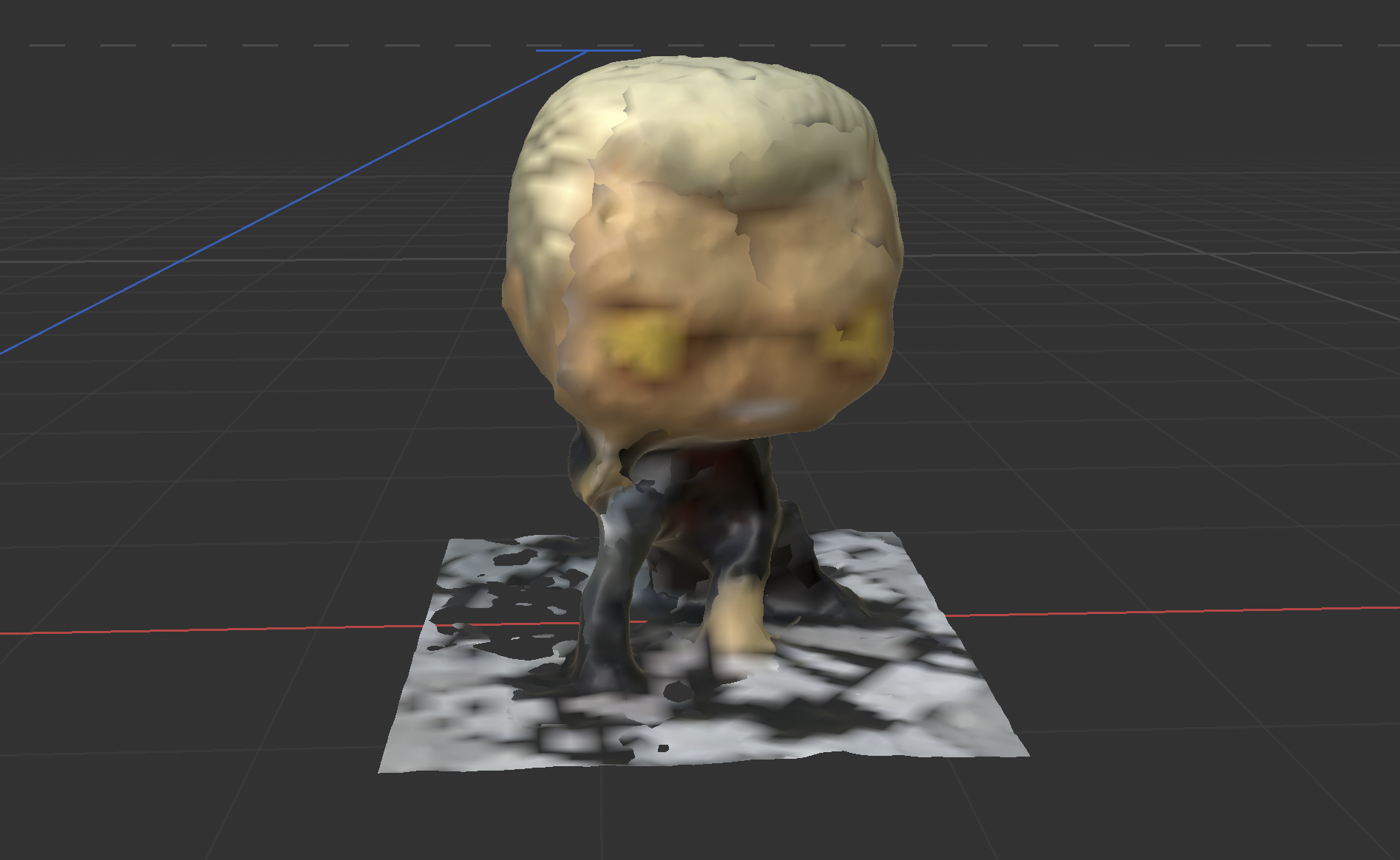 the model imported to C4D